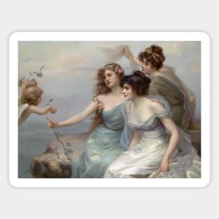 The Three Graces by Edouard Bisson Magnet